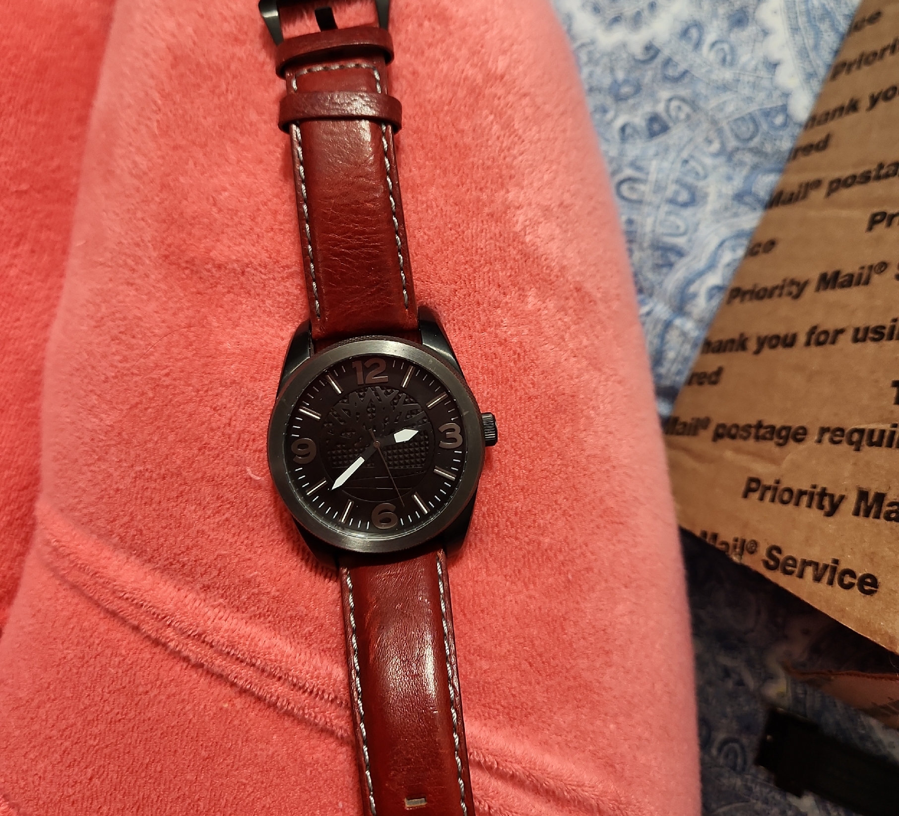 Timberland Dark Brown Leather Watch Timberland Dark Brown Leather Watch